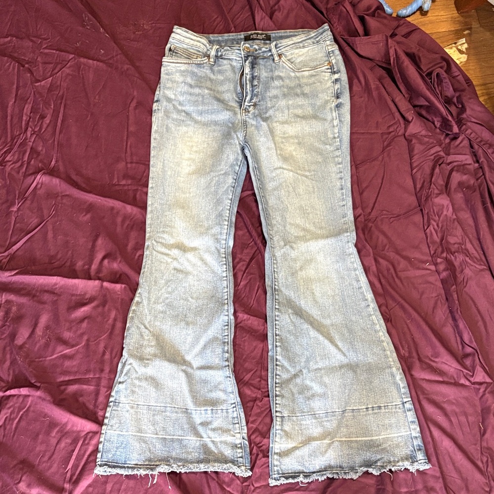 Judy Blue Vintage Wash Wide Leg Jeans